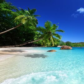 Anse Lazio beach at Praslin island, Seychelles